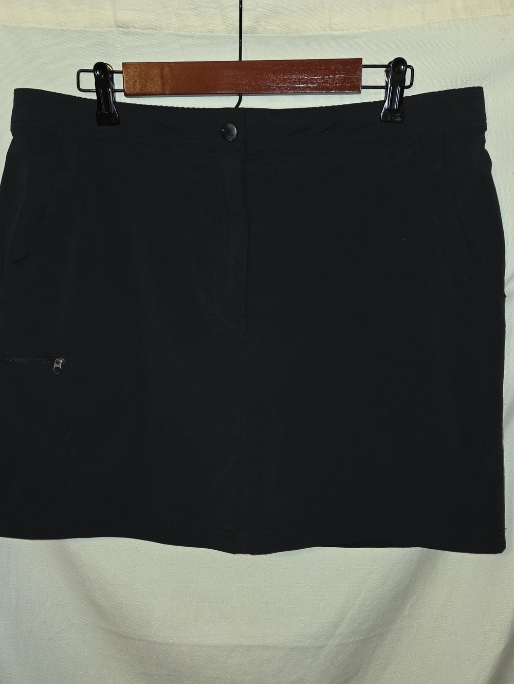L L Bean Comfort Trail Skort Black XL EUC